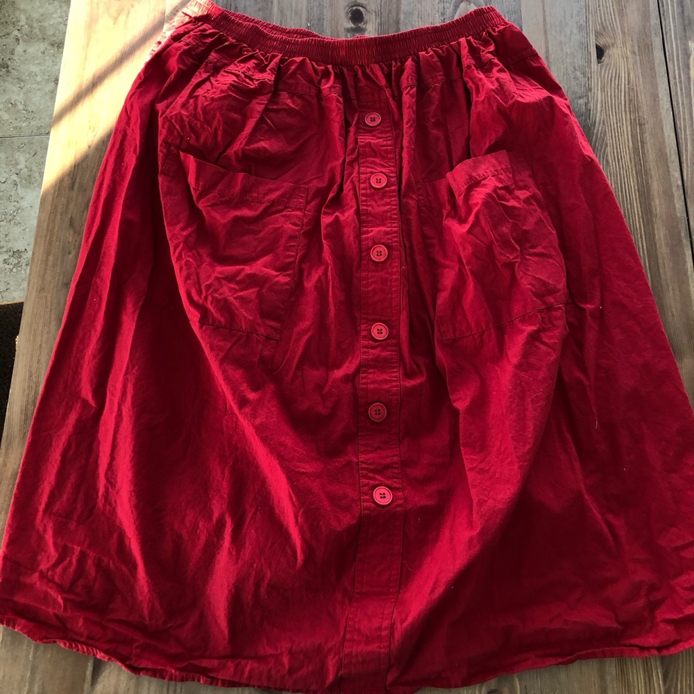 ASOS red maternity skirt. Size 12